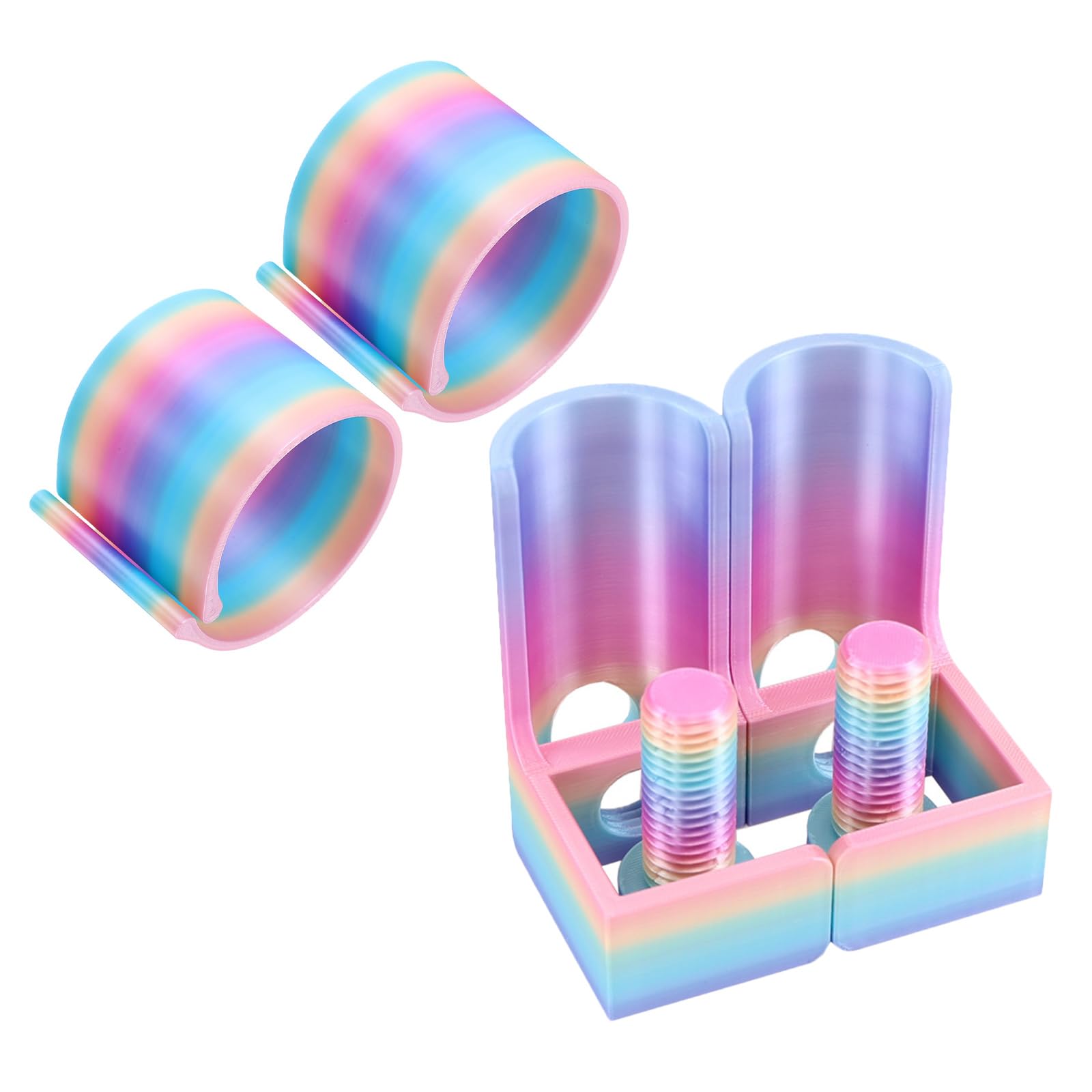 Soporte para rollos de lienzo NUOBESTY pequeño y colorido para organizar tus manualidades