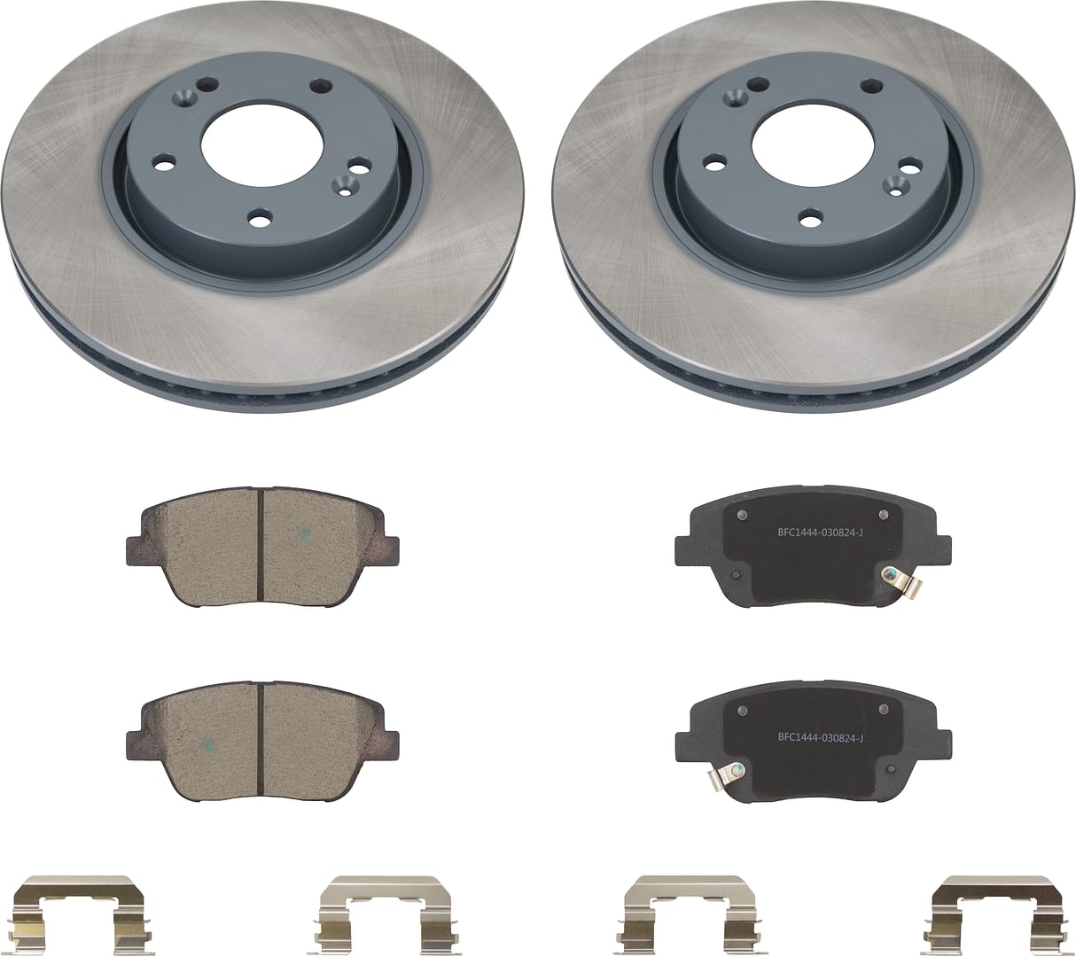 MOTEX Front Disc Brake Kit with Ceramic Brake Pads for 2011-2016 Kia Optima, 2011-2015 Hyundai Sonata (with 300mm Rotor) - 2