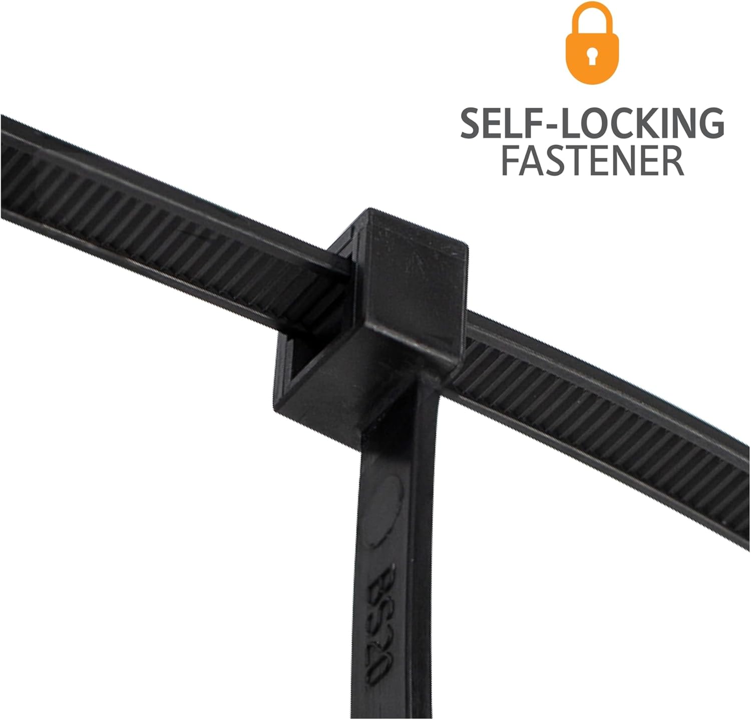 SBG 12" Heavy Duty Cable Ties, 500 Pack, Heavy Duty 120LB Tensile Strength, Black Zip Ties, Bundle Diameter up to 3", Withstands Extreme Conditions, from -40°F to +185°
