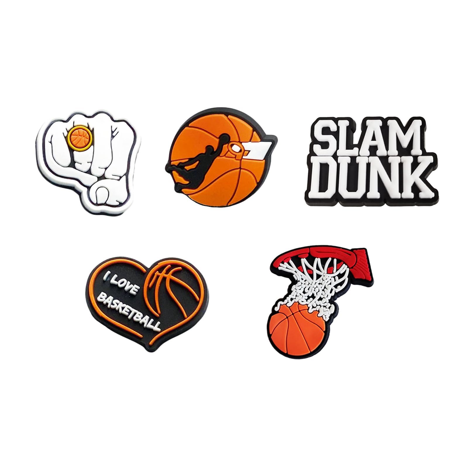 Sport Schuh Charms für Clog Armband Armband Dekoration Fußball Basketball Baseball Fußball Hockey Gymnastis Boxen Pins Zubehör Schuh Charm für Männer Frauen (25PCS Basketball)