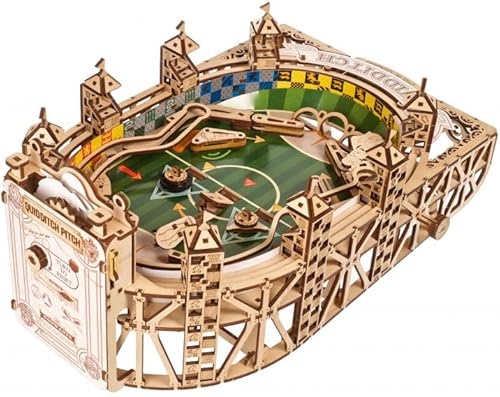 Miniatura 1 de UGEARS mecánico de madera 3D rompecabezas modelo Quidditch Pinball Kit de construcción