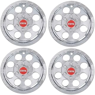 GRAND ORANGE 4PCS 10" Chrome Golf Cart Wheel Cover Hub Caps Compatible with EZGO Club Car and Yamaha Golf Cart Wheel Cover Hub Caps Hubcaps