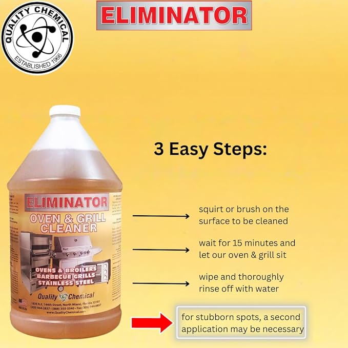 Quality Chemical Oven Cleaner & Grill Cleaner 1 Gallon miniatura 4