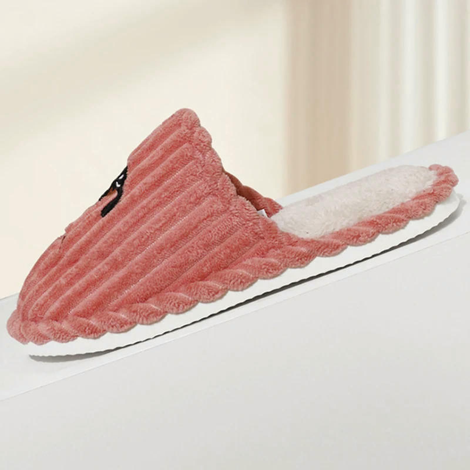 Pantofole da Interno Donna Modello Cane Cartone Animato Autunno Inverno Camera Comode E Calde Scarpe in Cotone Leggero Morbido-caffè-40-41