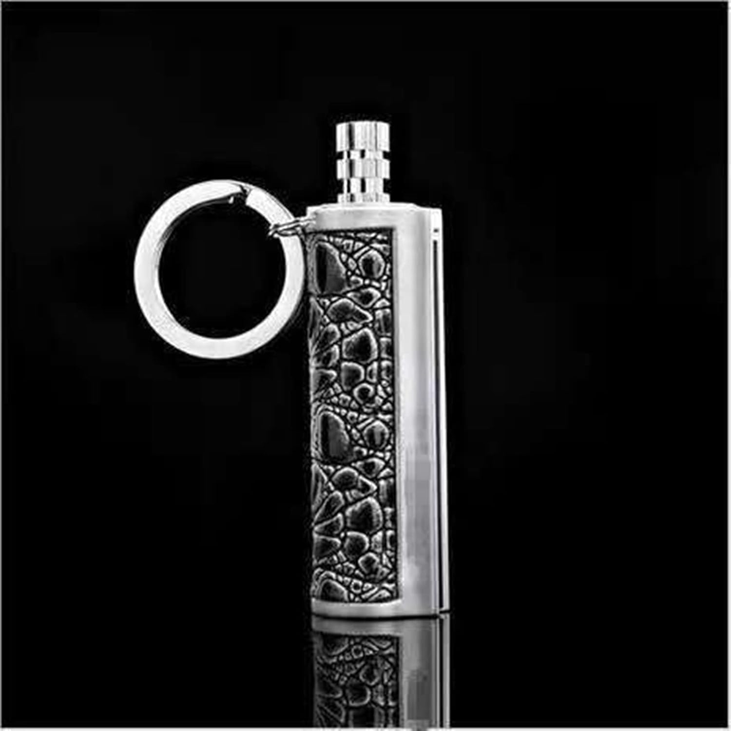 Match Lighter Vintage Keychain, Windproof Kerosene Lighters Gift for Camping, Fire Starter Lighter for Father Boyfriend Husband(Without Kerosene)
