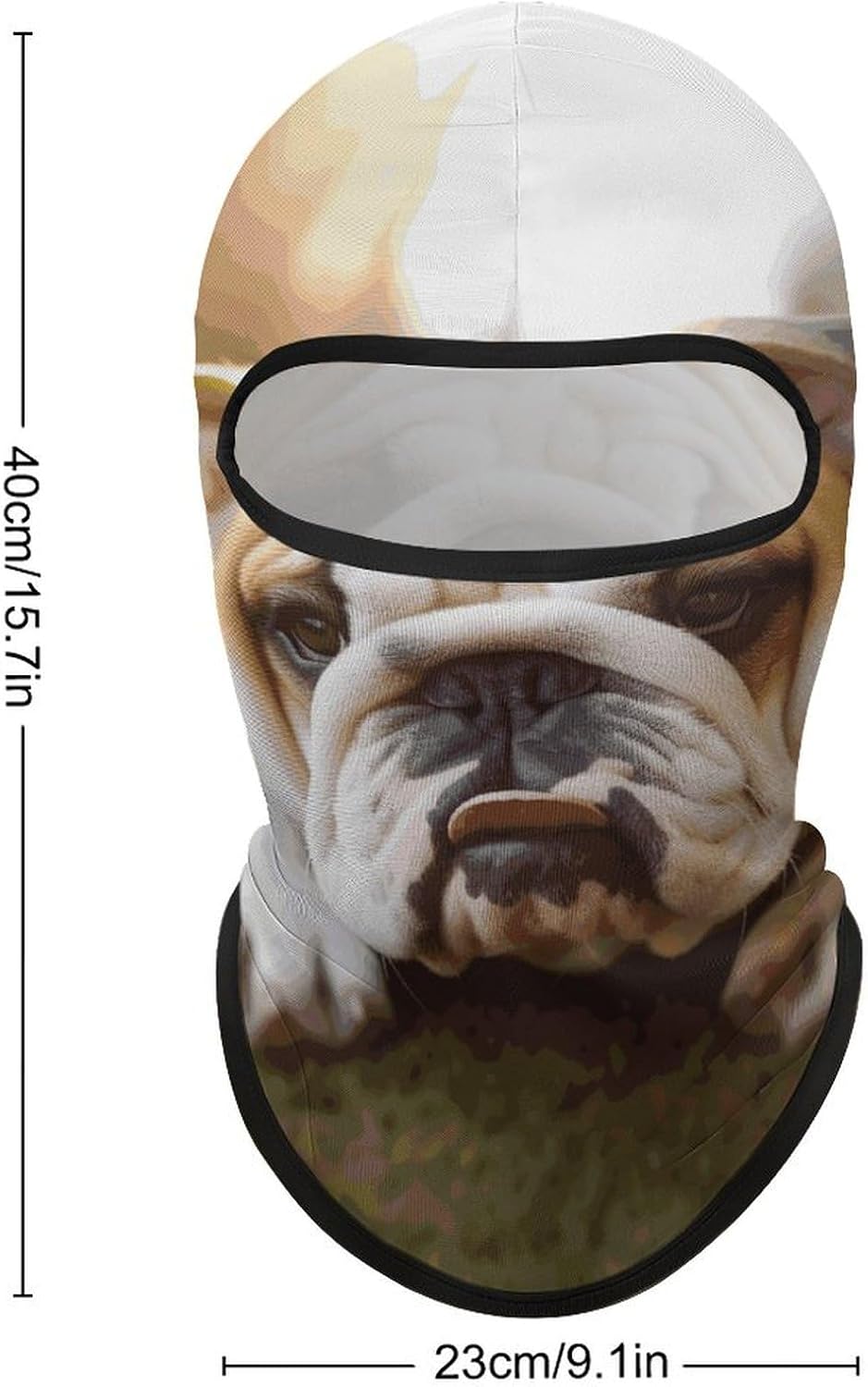 Balaclava Face Mask for Men Women Sun Protection Full Face Cover | Breathable Cute Bulldog Puppy Full Face Mask Windproof Ski Mask Motorcycle Helmet Lining for Outdoor Sport Cycling