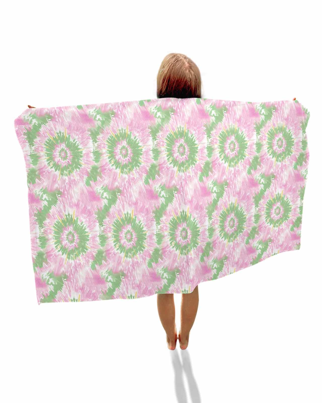 Amazon.com: Pink Green Beach Towels Oversized Super Absorbent