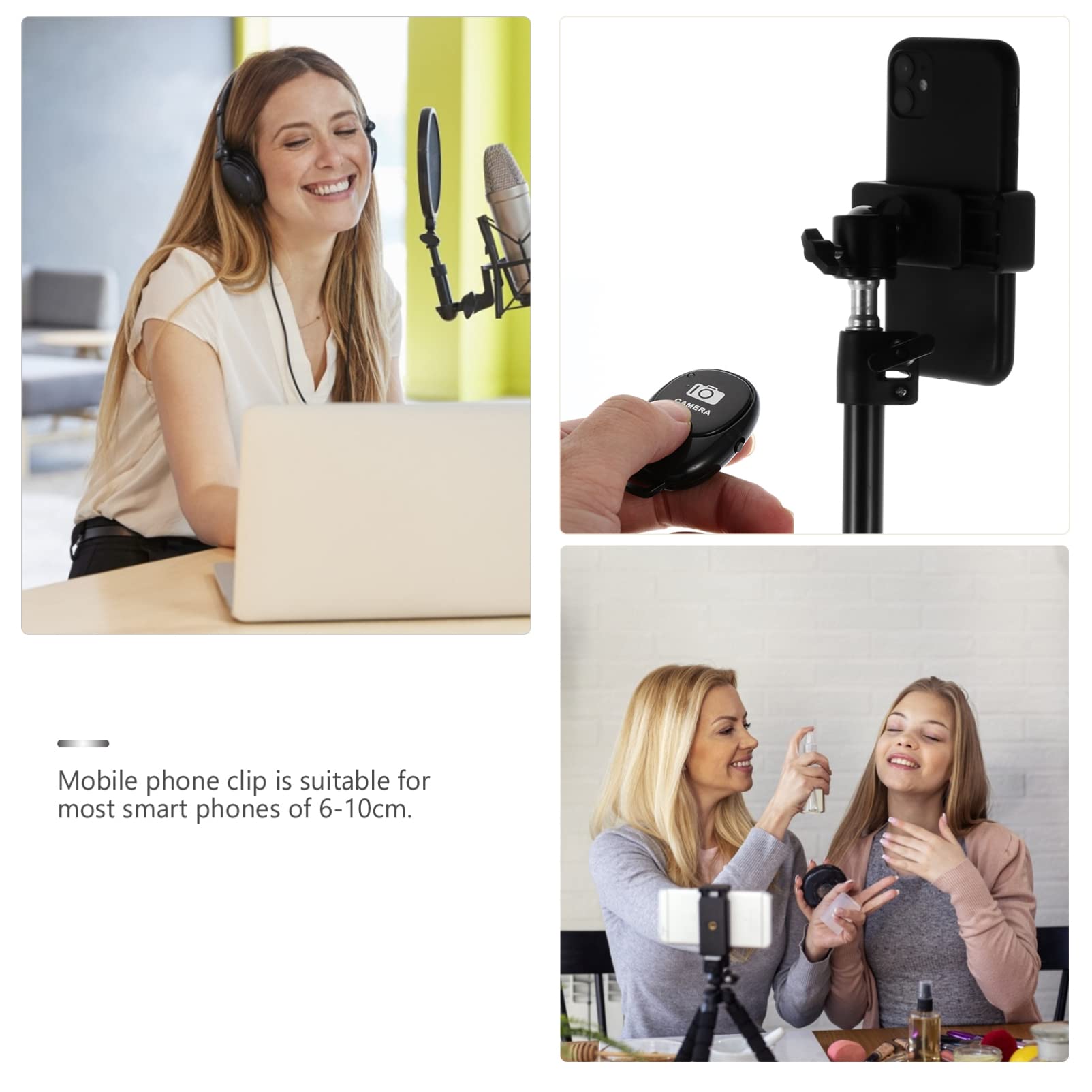 Hemobllo 1set Per Smartphone Per Streaming Live Treppiede Per Videochiamate e Vlogging Stabilità e Capacità Per Giocare e Guardare Video