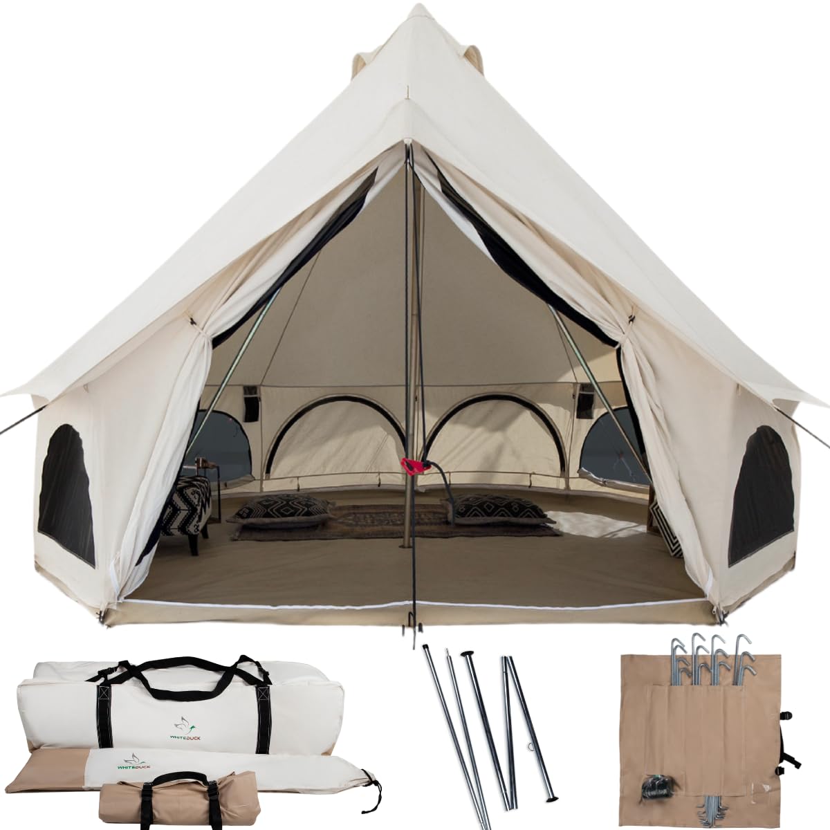 Amazon.com : WHITEDUCK Avalon Canvas Bell Tent - Luxury All Season