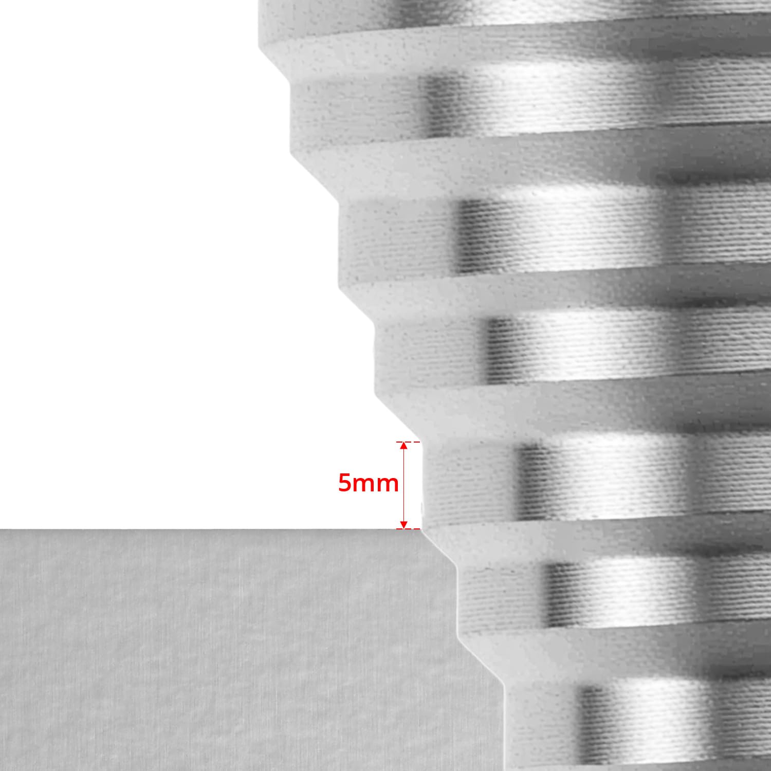 QWORK® Fresa a Gradini Ø 5-35mm (13 Livelli), HSS 4241, Rivestimento in Titanio - Albero Triangolare da 9.5mm - Per Alluminio, Ferro, Legno, e Plastica