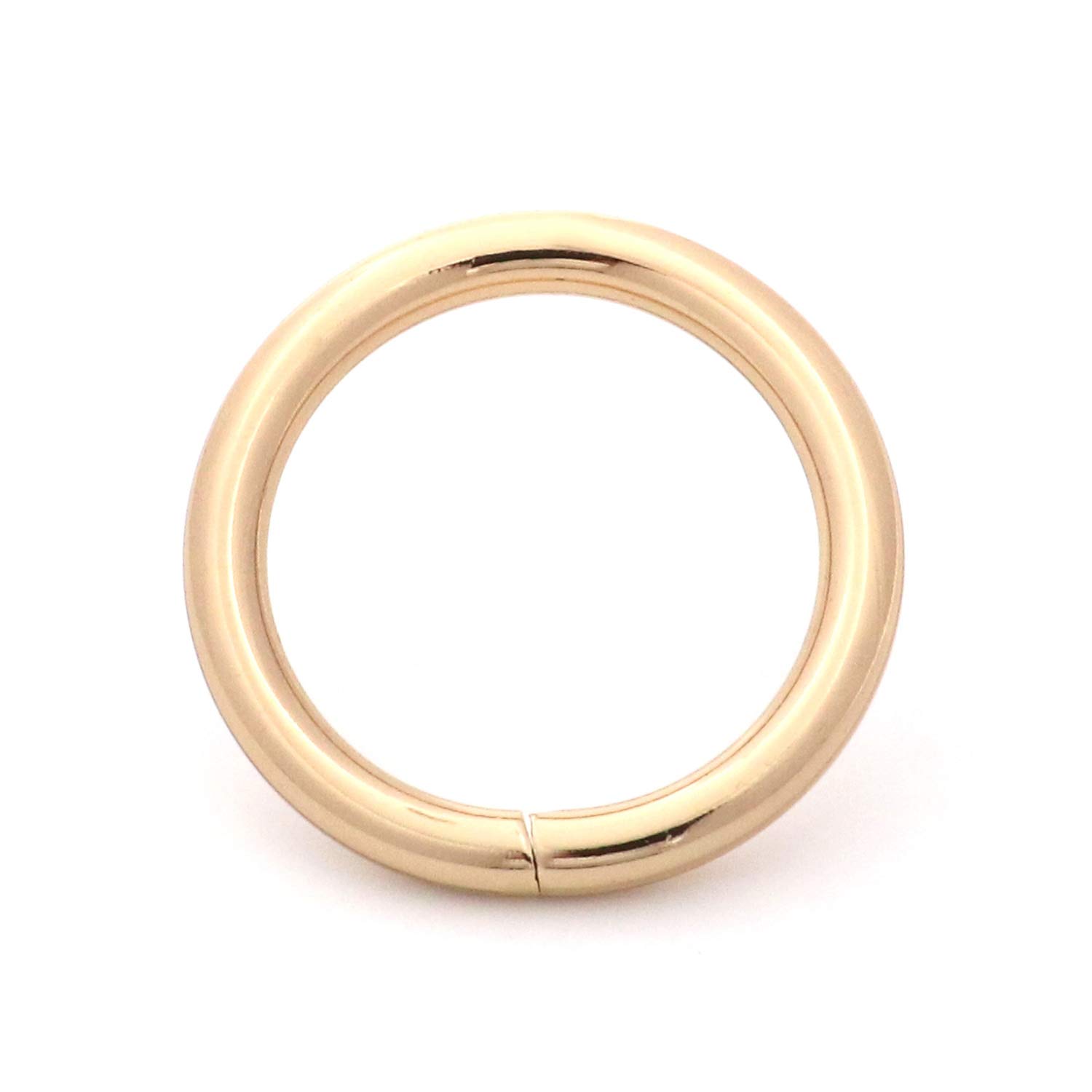 Anneaux de serrage non soudés ronds dorés 2,5cm pour mercerie couture et sangle