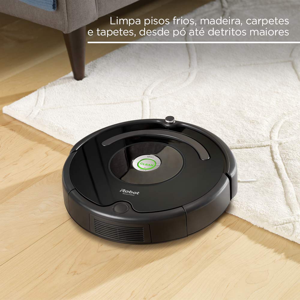 Robô Aspirador de Pó Inteligente Bivolt Roomba® 614 iRobot, Ideal