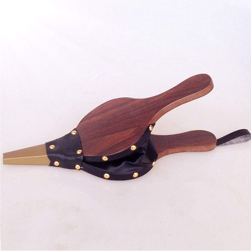 Soffietti da camino, Soffietto in Legno - Asciugacapelli con focolare Manuale in Legno for Caminetti Residenziali, Stufe a Legna, 30,5x12,5 cm