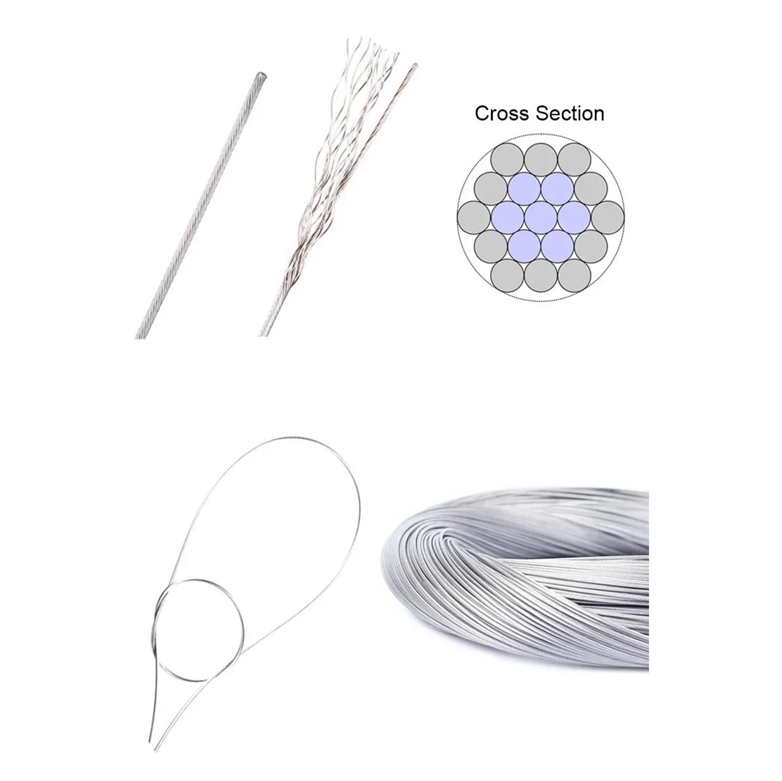5-50 stücke 2meter MTB Fahrrad Bremsleitung Fahrrad Speed ​​Line Fixed Gear Shift Bremskabelsatz Kern Innendraht for MTB Rennrad(50pcs Brake Cable 2meters)