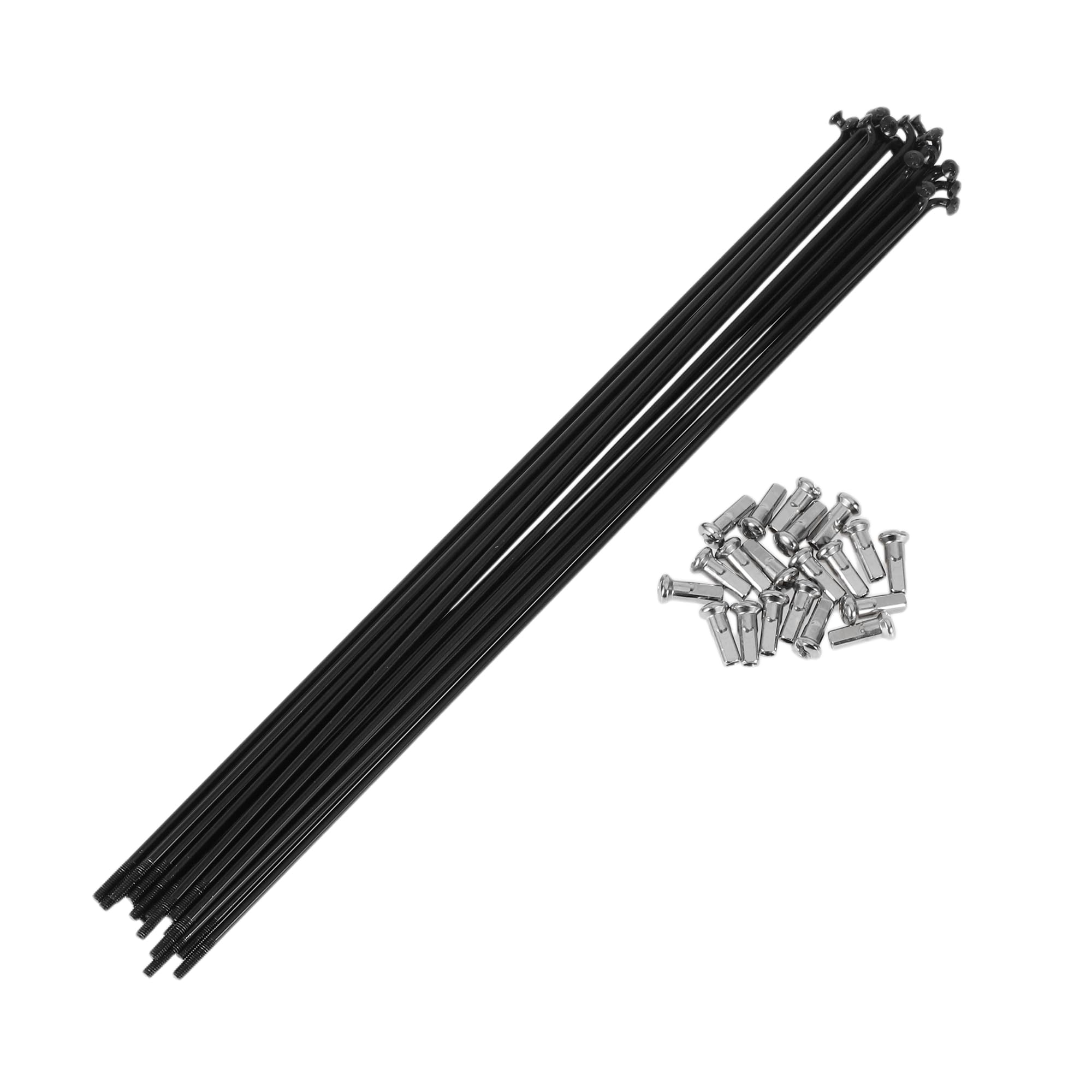 INFINAUTO 20 Set 13G Bicycle Spokes 231mm Bike Wheel Spokes 304 Stainless Steel Black