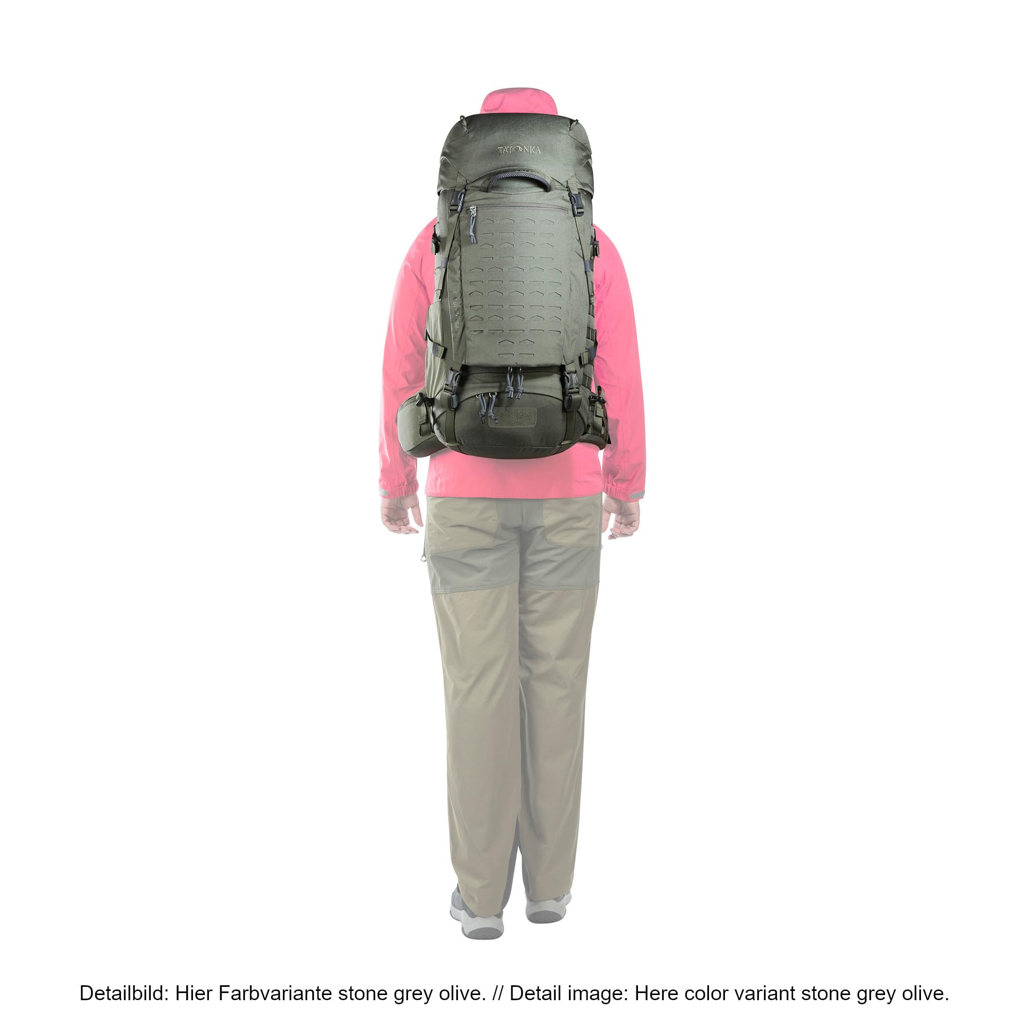 Tatonka Pyrox 40+10 Women BC - Bushcraft-Rucksack für Damen - Mit großer Frontöffnung, MOLLE-System, Bodenfach, Regenhülle und stufenlos einstellbarem Rückensystem - 50 Liter
