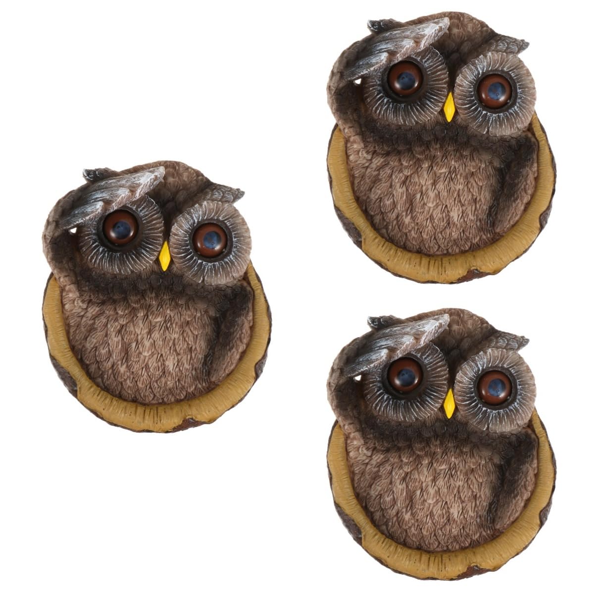 Décoration de Pâques YARNOW en résine pour habiller une sculpture d'arbre de hibou