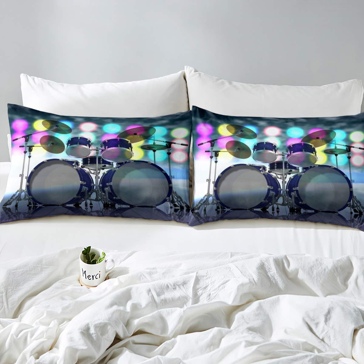 Set di biancheria da letto con otivo lupo galassia e safari per