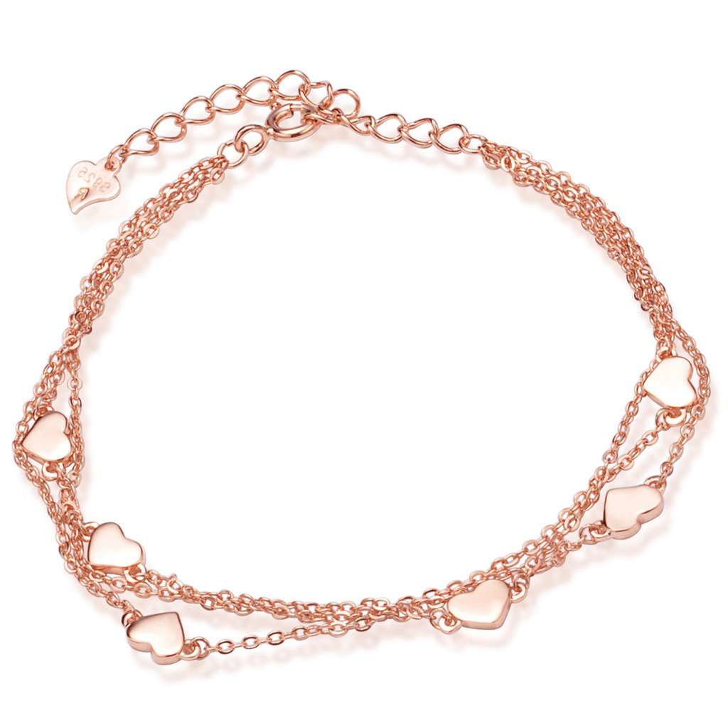 Bracelet Yumilok Extensible En Argent 925 Avec Zirconium - Étoiles Brillantes - Chaîne élégante Ajustable Pour Femme