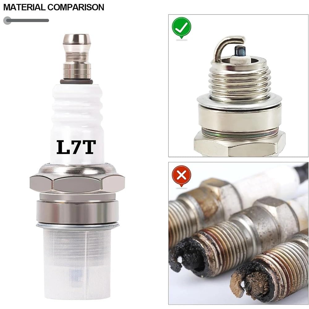 Bujía de Repuesto for BPMR7A L7T for CJ8 RCJ6Y RCJ7Y, Compatible con Motores de Motosierra y cortacésped.(10PCS)