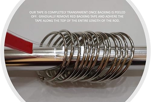 Miniatura 5 de Modtek El anillo de cortina y cortinas resuelve deslizantes los anillos de ducha y cortinas de que se enganchen, lo que permite que se deslicen