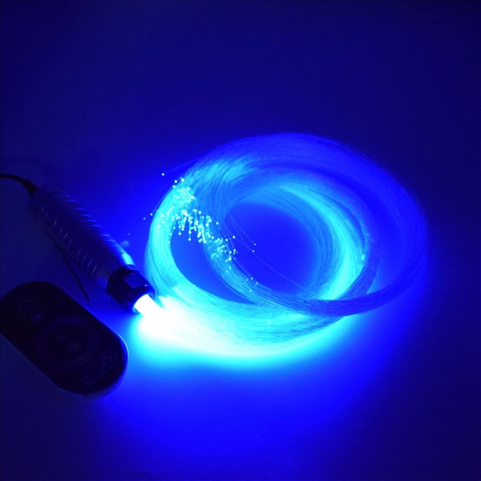 RGB LED DC12V 6W Coche techo estrella luces kit de fibra óptica luz del motor con extremo resplandor Pmma Cable Envío gratis Alta Eficiencia(300PCS X 0.5mm X 4m)