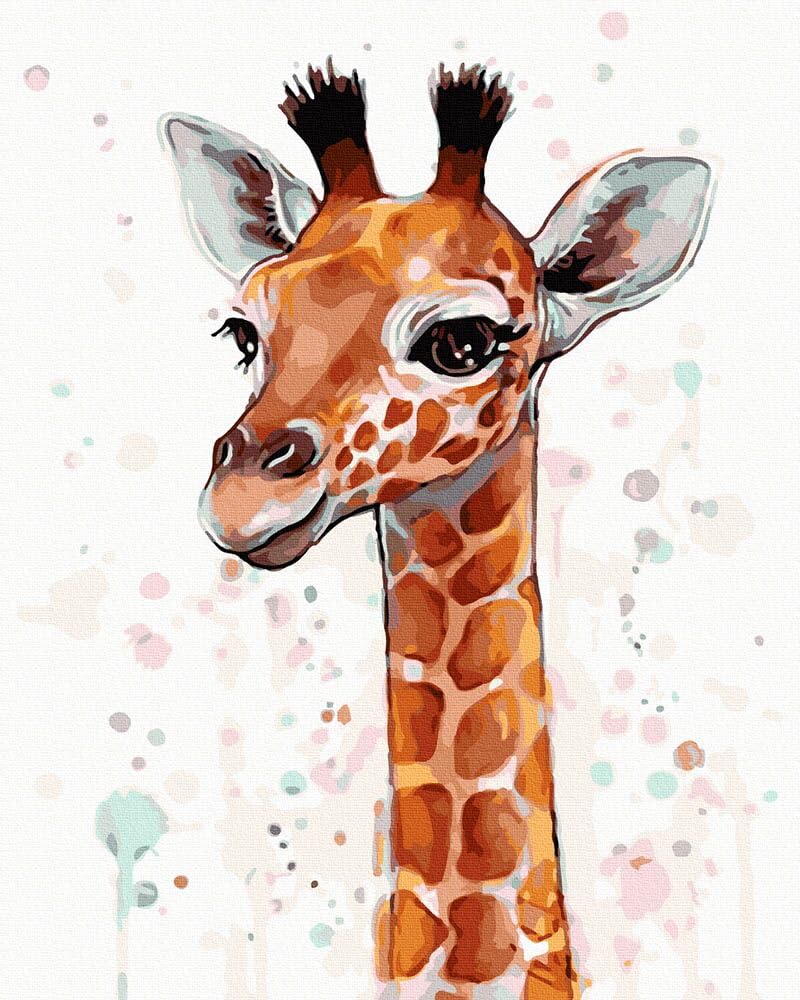 Basp☆ Francfranc COLOR MY LIFE Giraffe - Paint by Numbers Kit