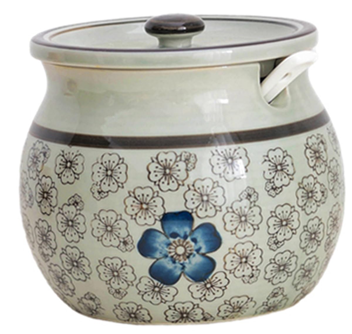 DOCIM Tazón de azúcar con Tapa, Tazón de azúcar japonés con Tapa, Mini Sugar Pot, Envase de azúcar Spice Jar,#c,L