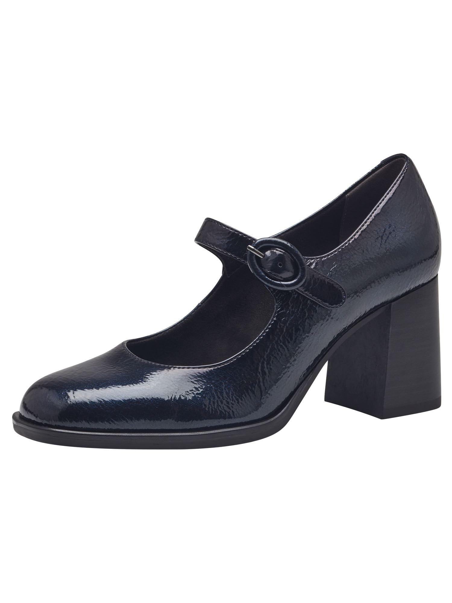 Tamaris Women' 1-24440-41 Pump, Navy Patent, 6.5 UK