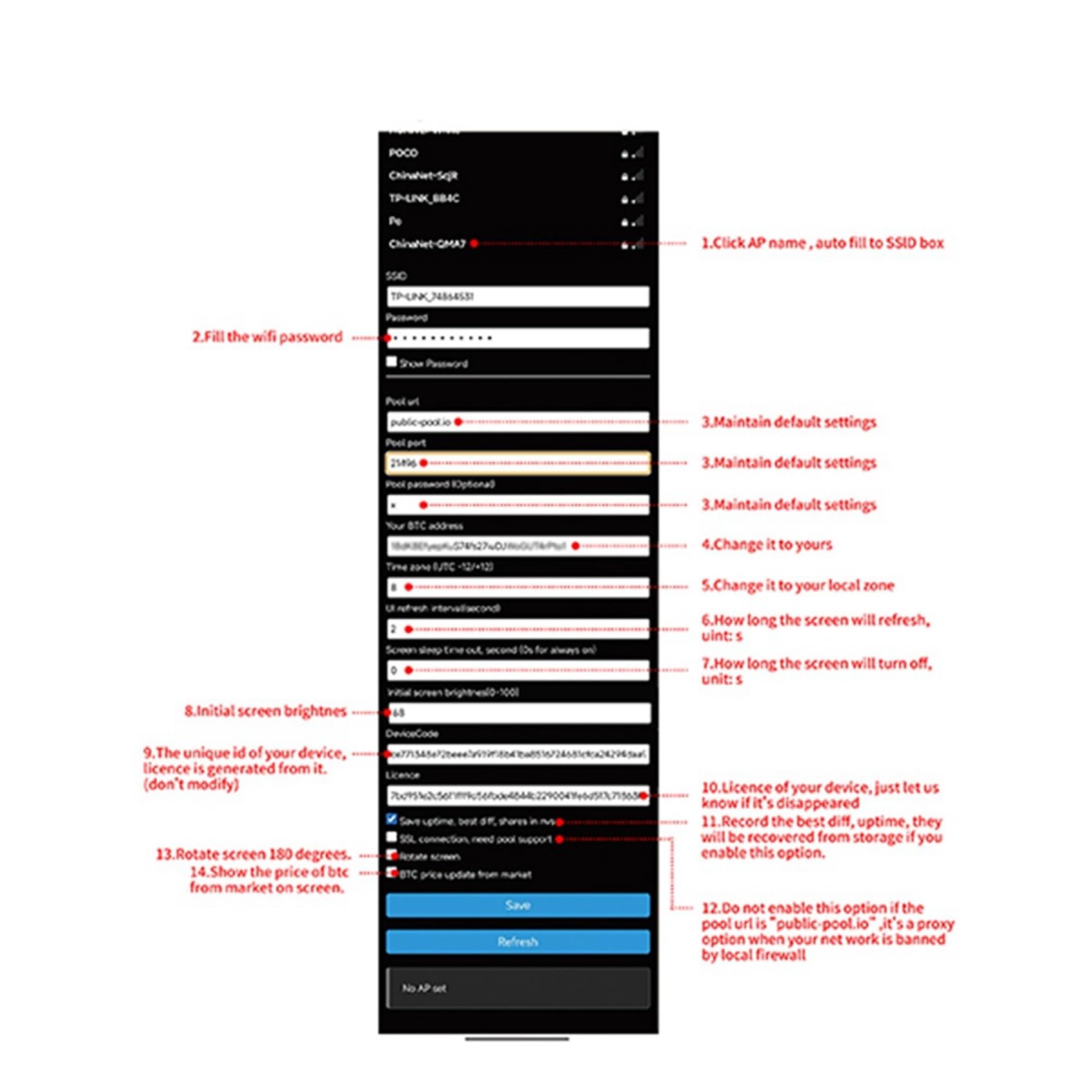 Aboiled Nmminer Werden 987 /S HARSRATE 2,8 - Smart Display Bitcoin