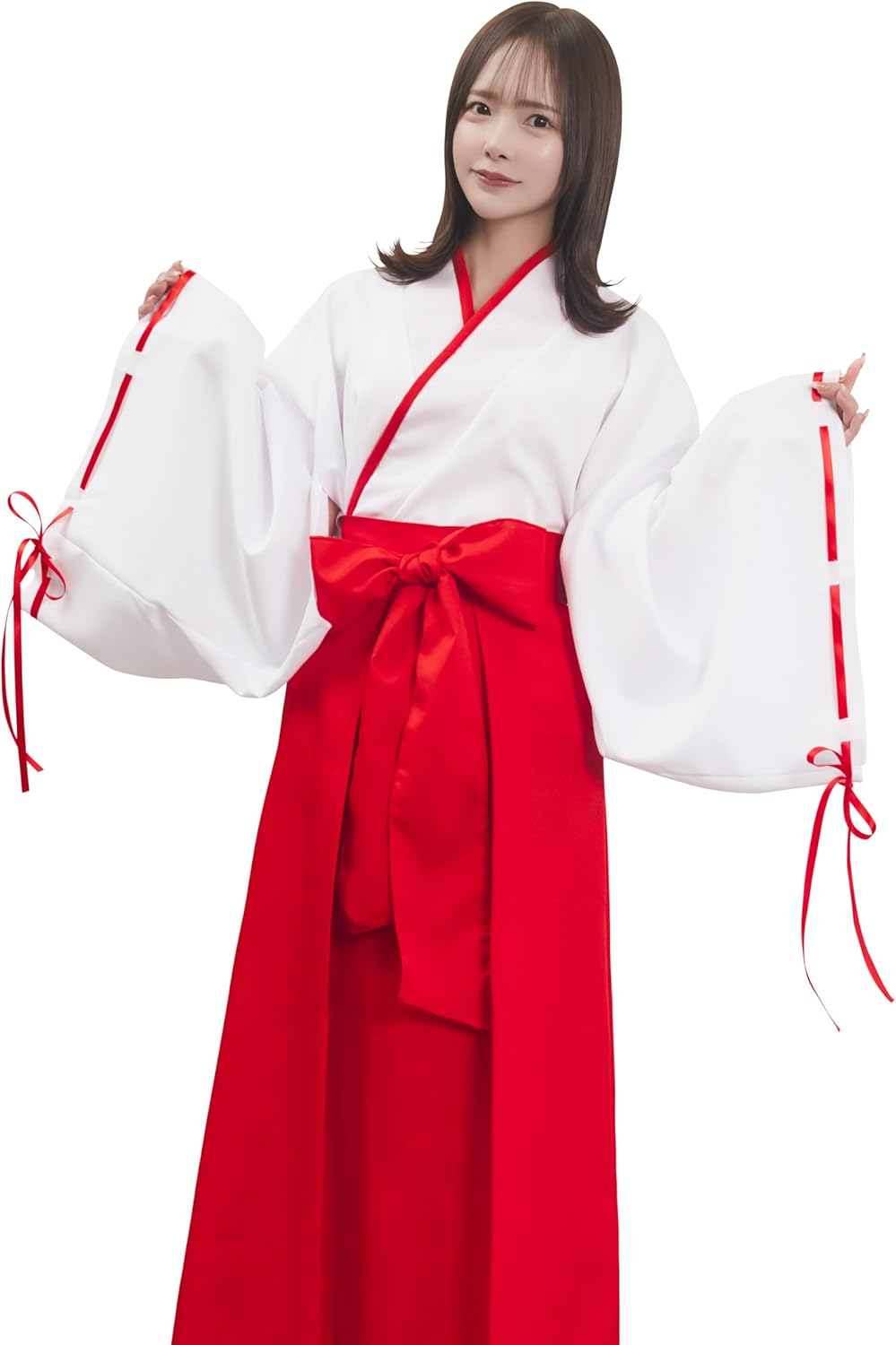 クリアストーン(Clearstone) コスプレ ハロウィン 巫女 ロング レディース レッド 巫女 クリアストーン(Clearstone) コスプレ ハロウィン 巫女 ロング レディース レッド