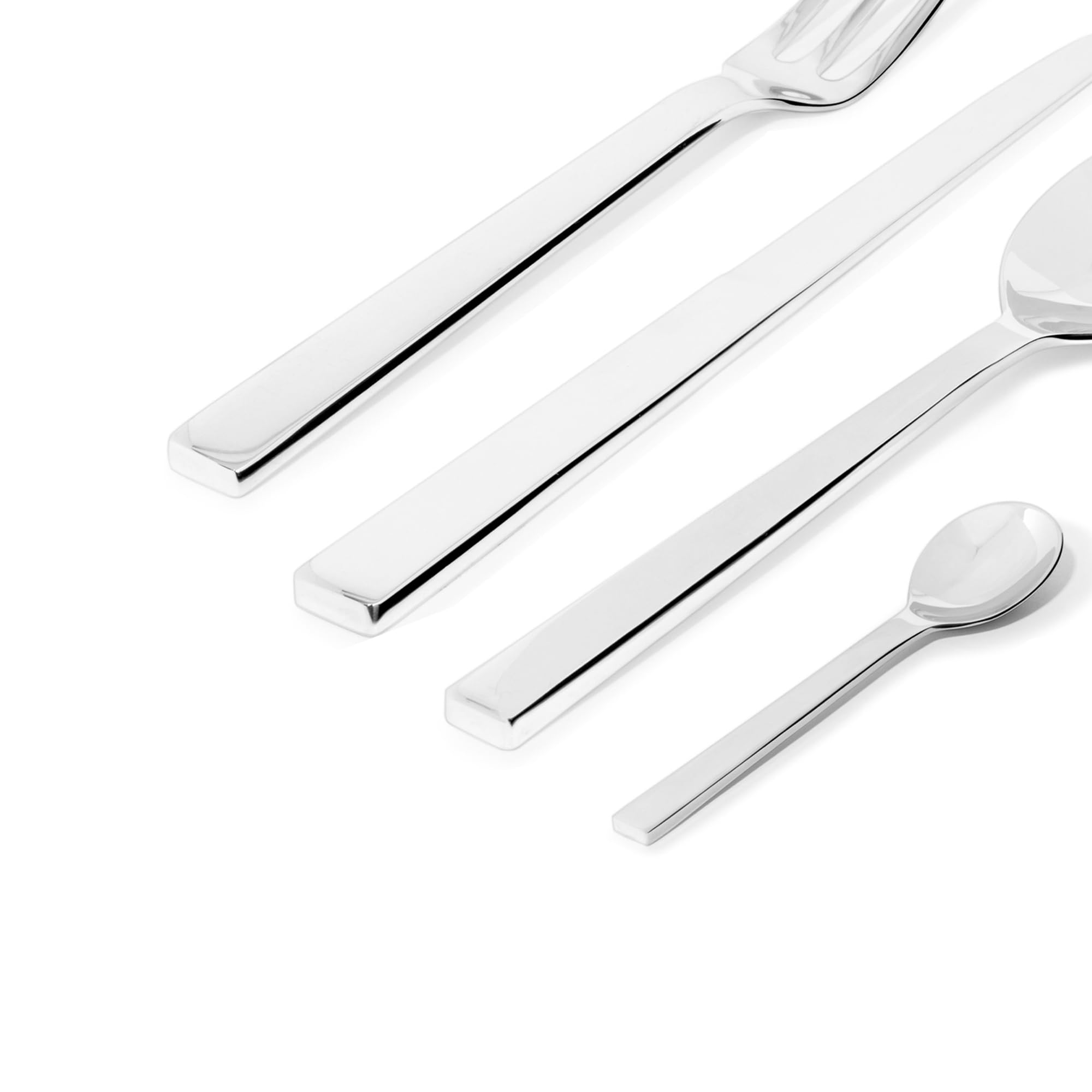 Alessi Santiago DC05S24 - Servizio di Posate di Design in Acciaio Inox, 24 Pezzi, Lucido