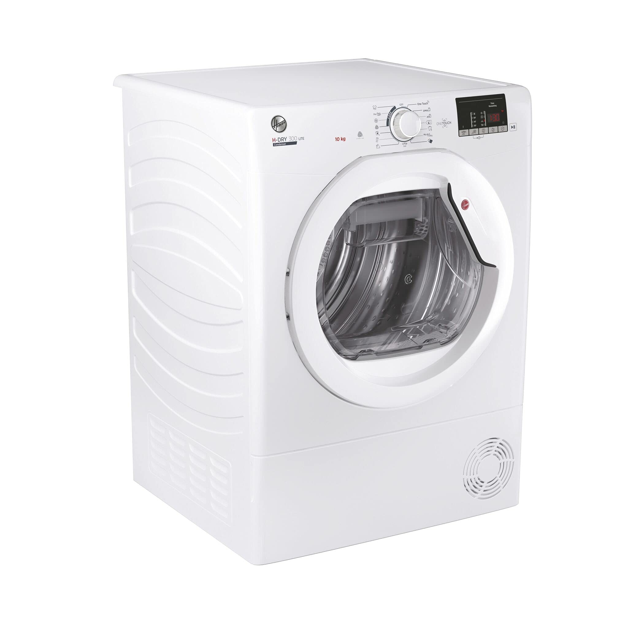 Hoover HLEC10DE H-Dry 300, 10kg, Condenser Tumble Dryer, Aquavision, White, Sensor Dry, NFC — view 3