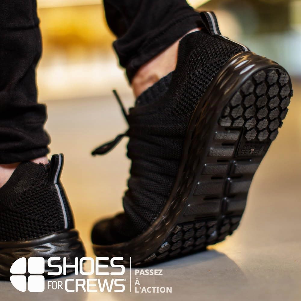 Shoes for Crews Baskets de Travail antidérapantes pour Hommes – Chaussures légères et imperméables, destinées à la Restauration, Cuisine, Bistro, au Secteur de la santé – Everlight ECO
