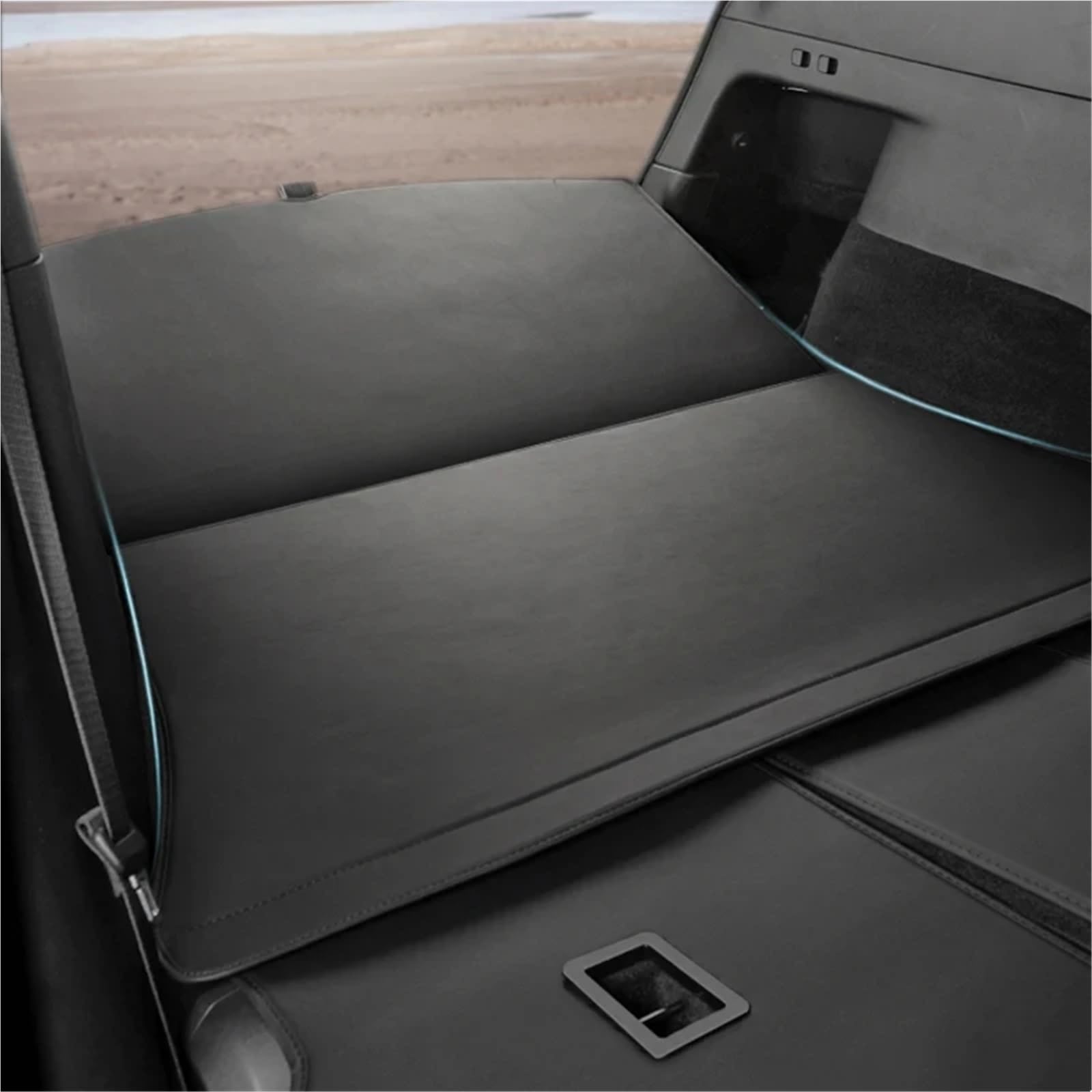 płaskie maty do bagażnika Fit For Tesla Model Y Model 3 Highland Rear Trunk Protector Pad All Weather Split Dog Liner Pet Mat Anti-kick Pad(For 23-24 Model 3)