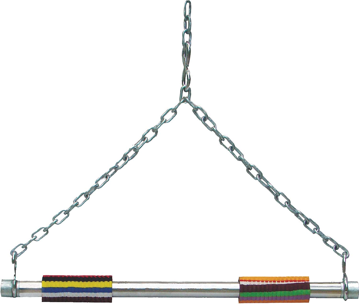 Hanging/Sangal Rod Height Increaser and Pull Ups Exercise with Heavy Chain Rod and Foam Grip (Multicolour)-image-8
