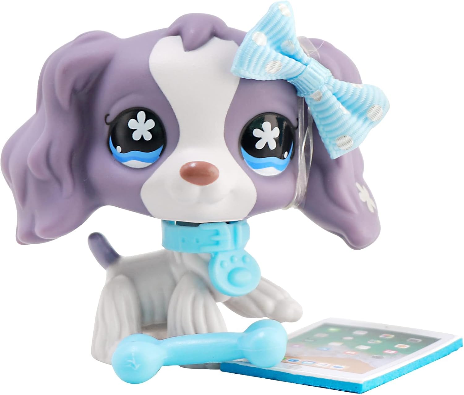 MiniPets lps Figure, lps Cocker Spaniel 1209 Purple and
