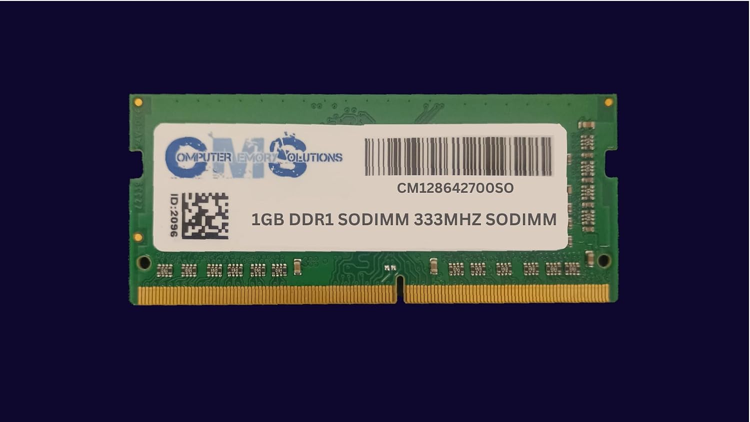 CMS 1GB (1X1GB) DDR1 2700 333MHZ Non ECC SODIMM Memory Ram Compatible with Panasonic Toughbook 29 (Cf-29, Cf-29C, Cf-29E, Cf-29H, Cf-29J - A50
