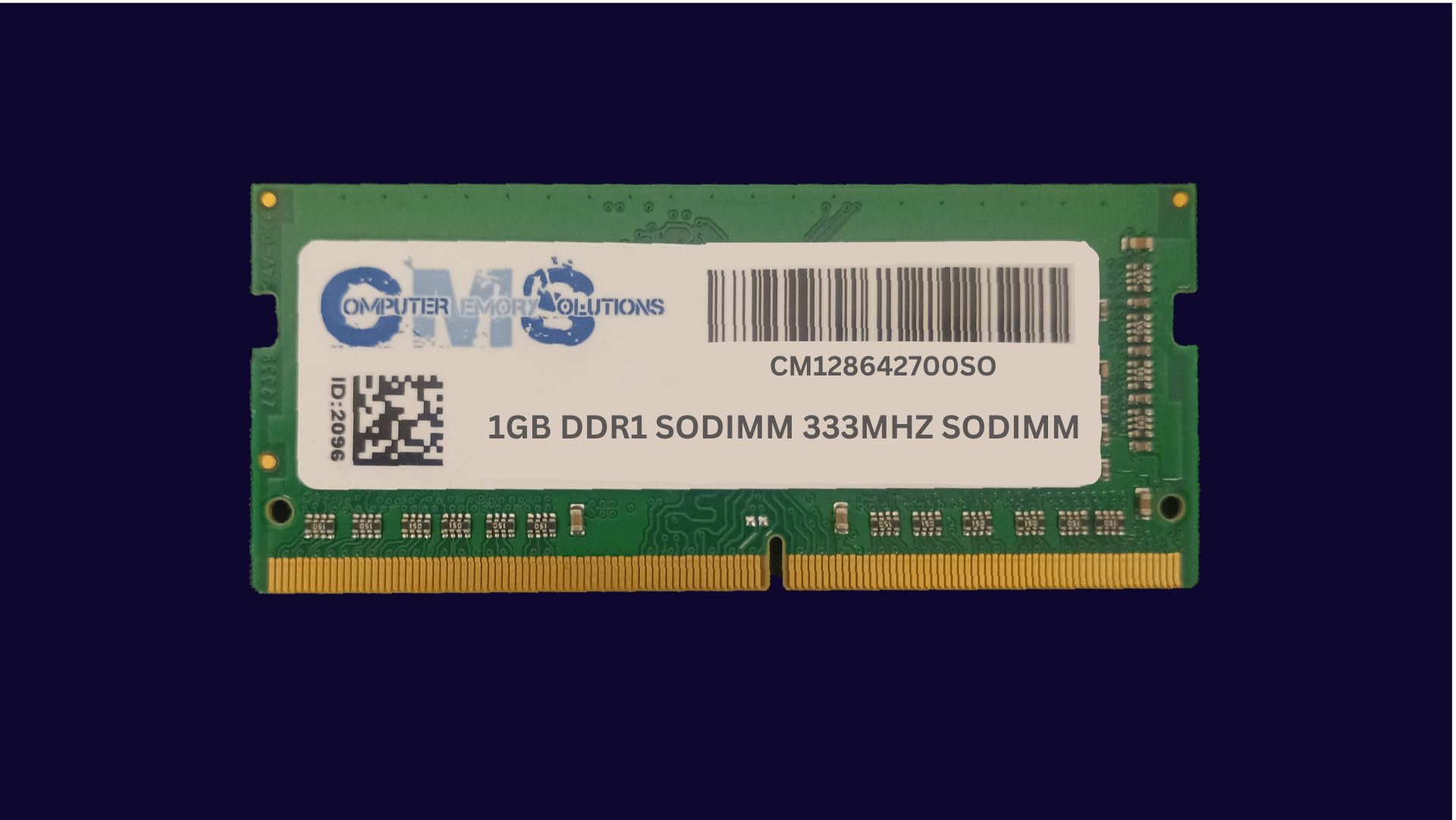 CMS 1GB (1X1GB) DDR1 2700 333MHZ Non ECC SODIMM Memory Ram Upgrade Compatible with Dell® Latitude D600 Notebook Series - A50-picture-17