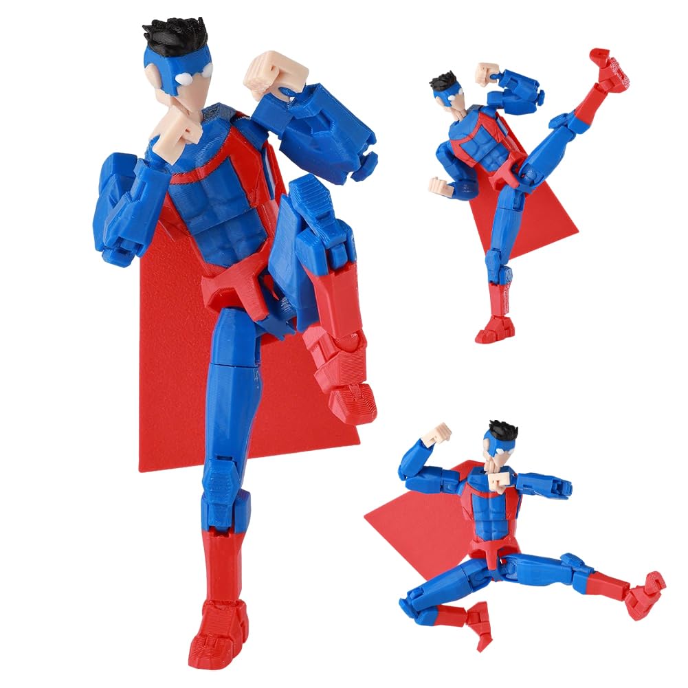 Zhongkaihua Mark Grayson Figure 3D Printed Action Figure, Poseable PETG Collectible Model Gifts, Oliver Grayson/Atom Eve Jointed Movable Statue 13.5CM Decoration