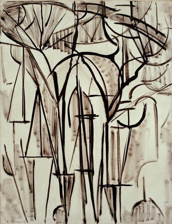 Cuadro de Mondrian para sala: arte en lienzo de 60x90cm para renovar tu hogar