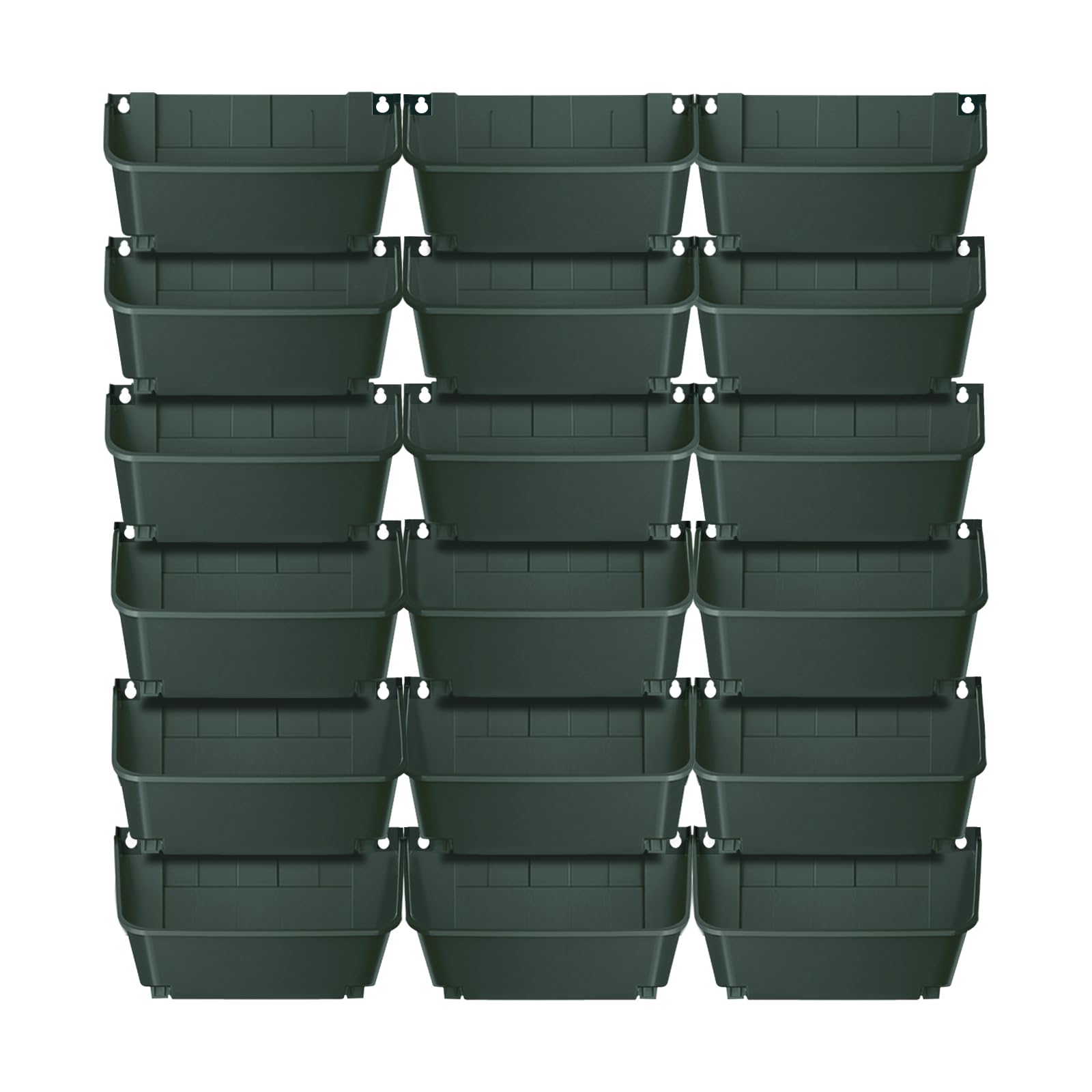 Macetero vertical de pared con 18 macetas colgantes