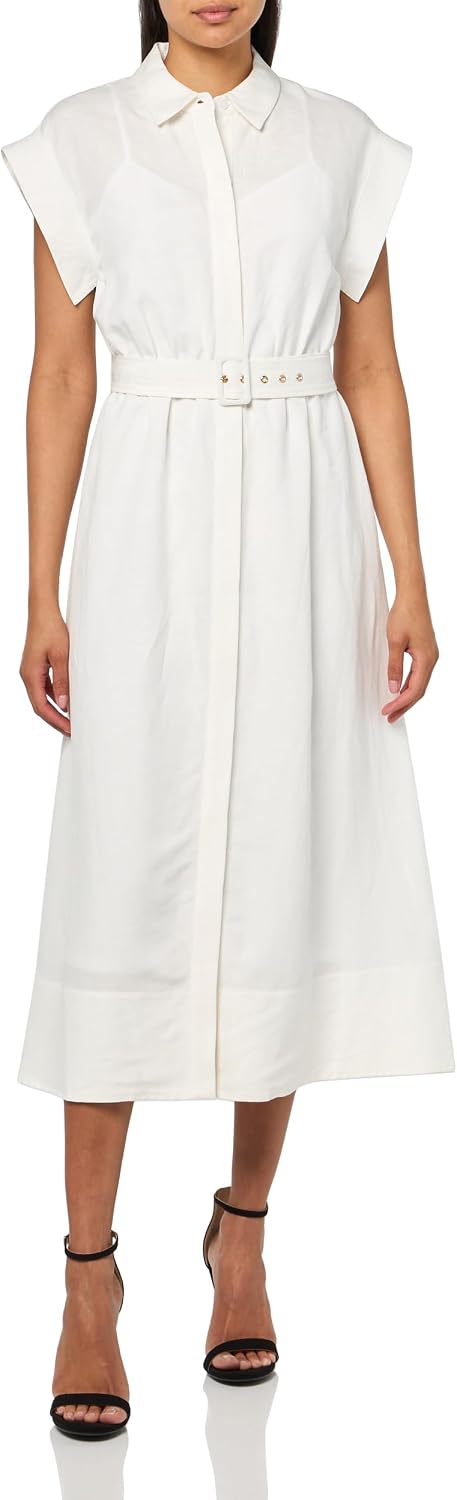 Anne Klein Women's Drop Sleeve Shirt Dress