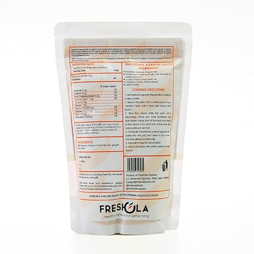 Miniatura 2 de Freshola - Mezcla de condimentos de ajo y chile seco africano caliente y polvo de especias, salsa Ewa Agoyin mezclada a mano en hojuelas de pimiento