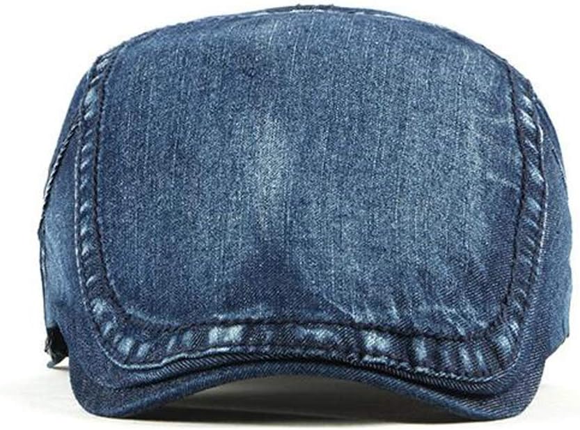 2 Pack Mens Denim Cotton Newsboy Cap Ivy Gatsby Driving Hunting Cabbie Hats - Image 5