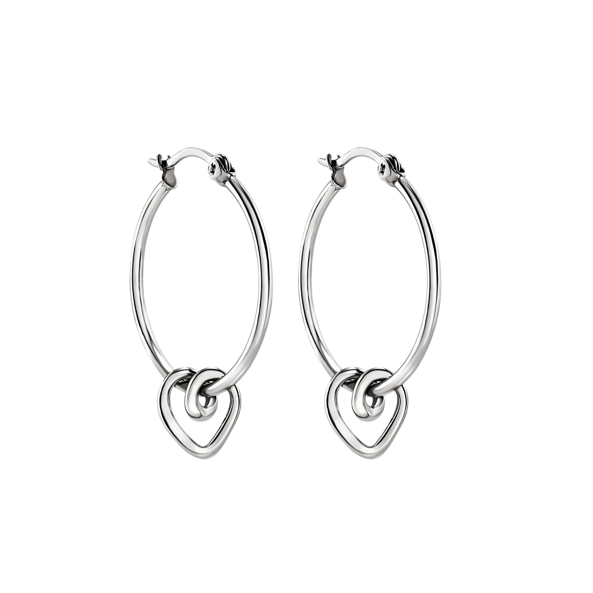 BREIL, Orecchini Donna in Acciaio | Collezione B&ME, Orecchini, Dimensione 2,6 cm, Gioiello idee regalo donna