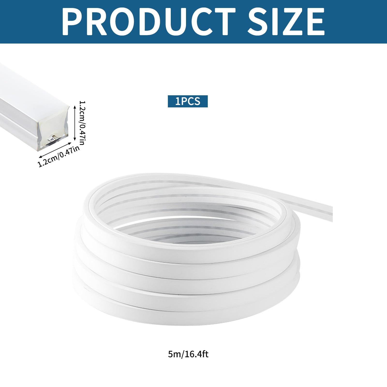 LED Streifen,LED Schiene 5m,Flexibles Silikon LED Profil,für Akustikpaneele LED Streifen,Leisten LED-Kanäle Profil,IP65 Wasserdicht LED Kanal Diffusor,für Decke,Schrank,Bar,Akustikpaneele