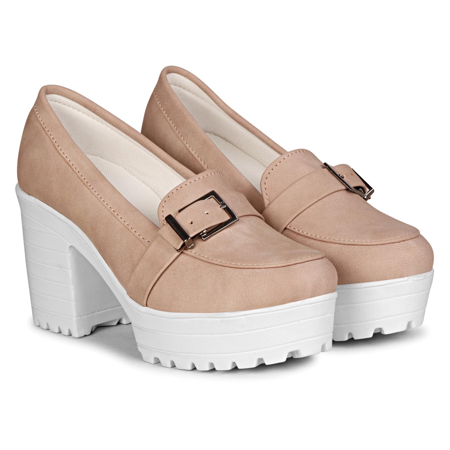 Ishransh Latest Casual Slip On High Heel Loafer for Women and Girls (846 Pink 3UK) (B0CW1QQHVB) Amazon Price History, Amazon Price Tracker