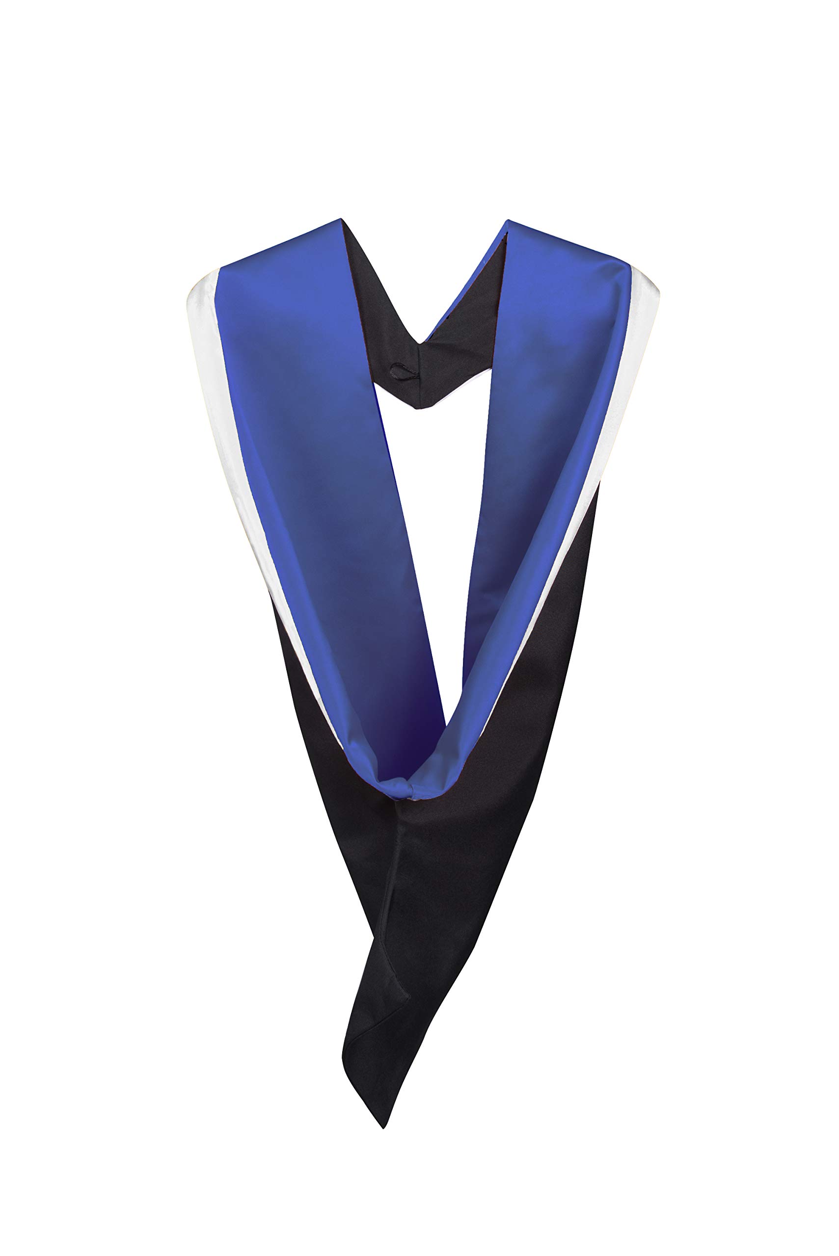 Evs Evess Unisex Royal Blue With White Rim University Academic Graduation Hood (Bachelor) - Hood Only (Royal Blue With White Rim)