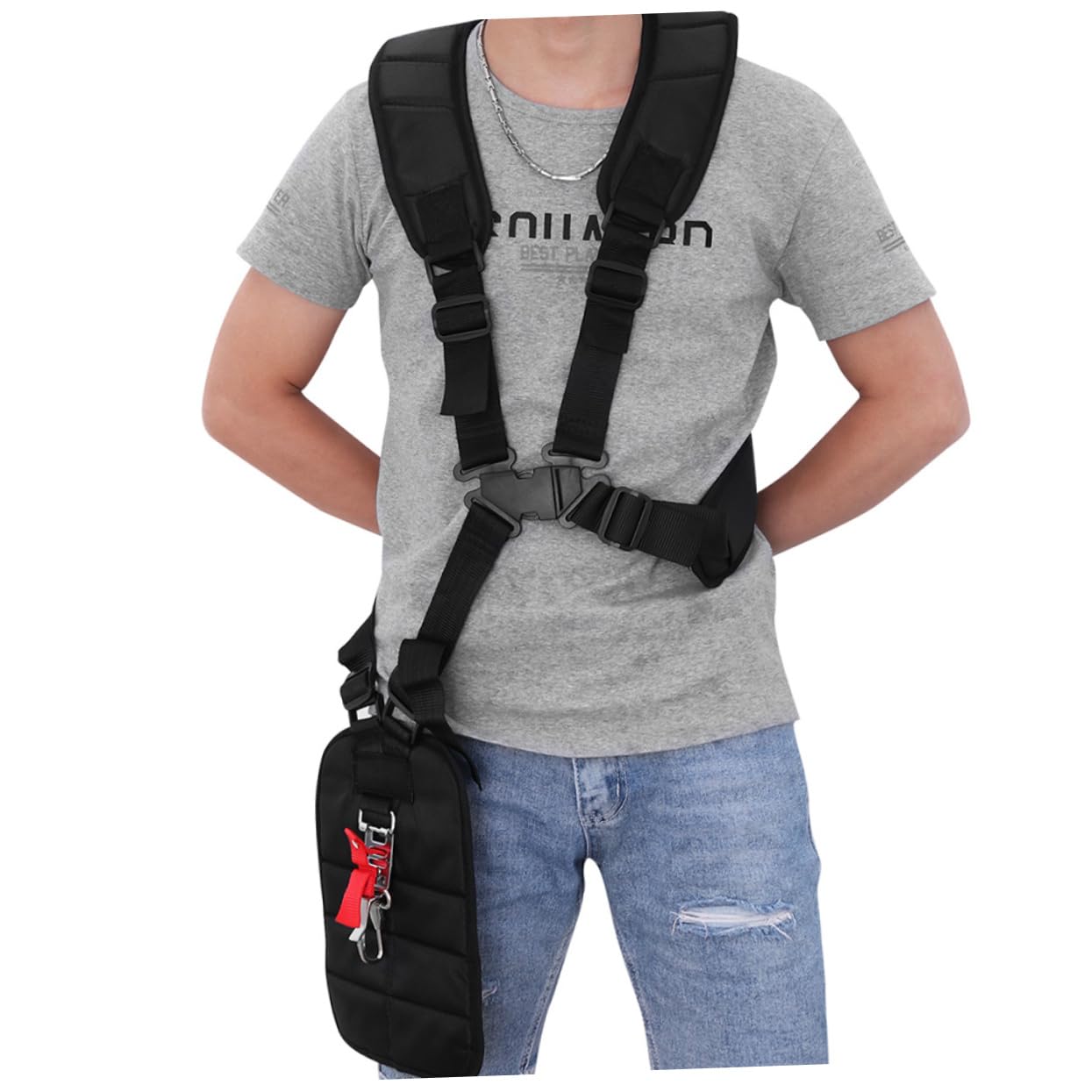 TOYANDONA 2 Piezas Arnés Acolchado de Hombro para Cortacésped de Cinturón para Recortadoras y Desbrozadoras Diseño Ergonómico y Duradero Accesorio Práctico para Jardinería